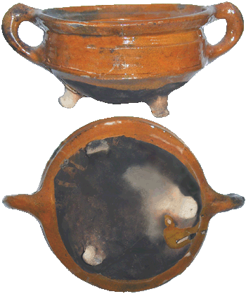 Grape, rood-bakkend geglazuurd aardewerk, 1600-1675