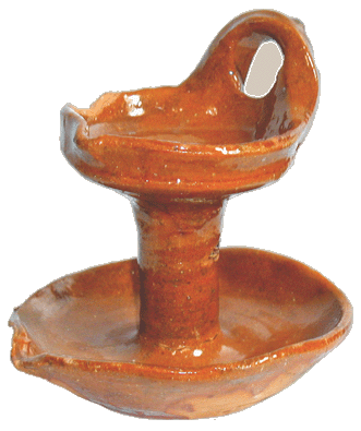 Aardewerk Olielampje, 1600-1650