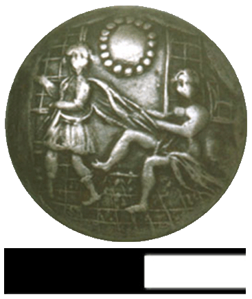 Zilveren knoop, 1700-1725