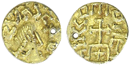 Merovingische Gouden Triëns, 6e-7e eeuw
