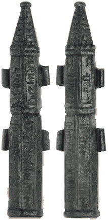 Tinnen naaldenkoker 1400-1450