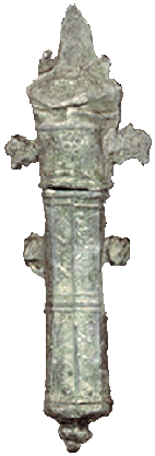Tinnen naaldenkoker 1450-1532