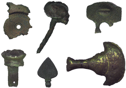 Diverse Romeinse objecten en fragmenten