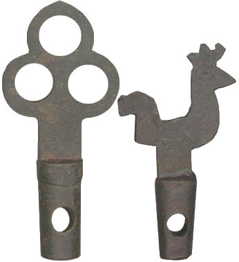 Twee messing tapkranen, 1575-1675