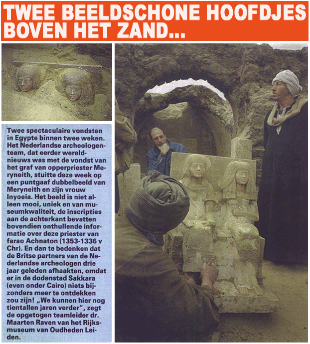 Spectaculaire vondst in Egypte, door Nederlandse archeologen