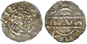 Zilveren Denier of Penning, 1038-1057